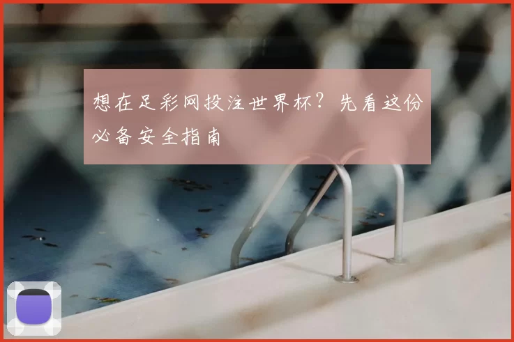 想在足彩网投注世界杯?先看这份必备安全指南