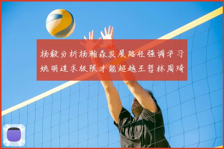 杨毅分析杨瀚森发展路径强调学习姚明追求极限才能超越王哲林周琦状态